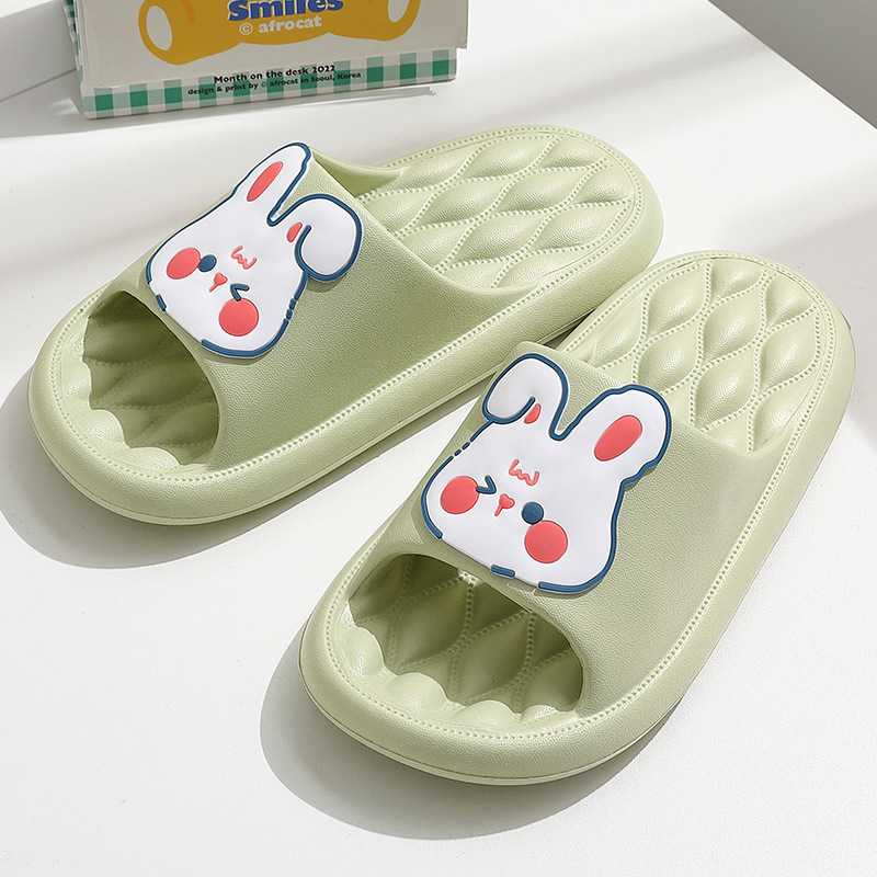 Dép Đi Trong Nhà Đế Bằng Chống Trượt Hình Thỏ Dễ Thương Cho Nữ
