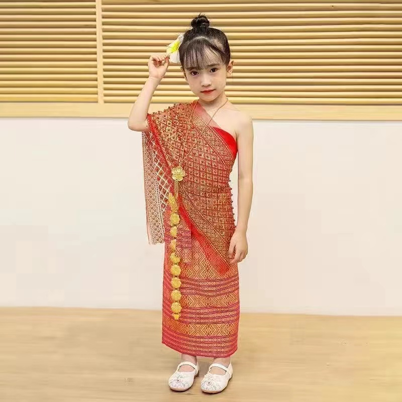 Bộ Quần Áo Phong Cách Thái Lan Dai Xishuangbanna Cho Bé