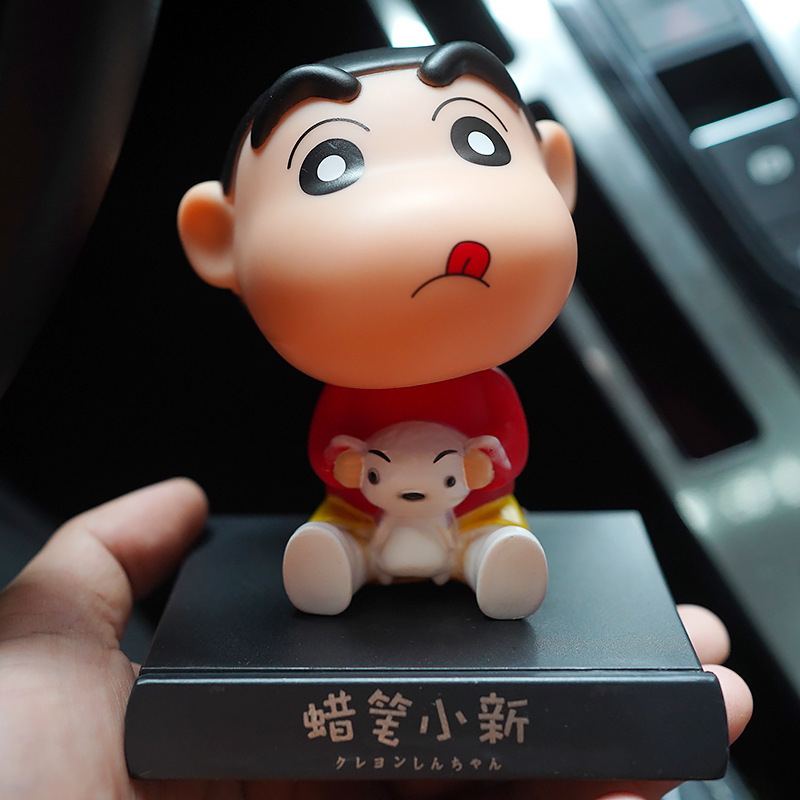 Mô Hình Đồ Chơi Nhân Vật Hoạt Hình 31 Kiểu Doraemon Stitch Snoopy Mario Hello Kitty Shin-chan Bằng PVC Lắc Đầu Trang Trí Điện Thoại / Xe Hơi