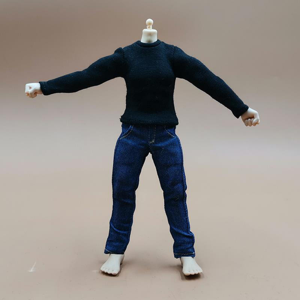 Áo Thun Tay Dài Cho Mô Hình Nam 6 "Tỷ Lệ 1 / 12