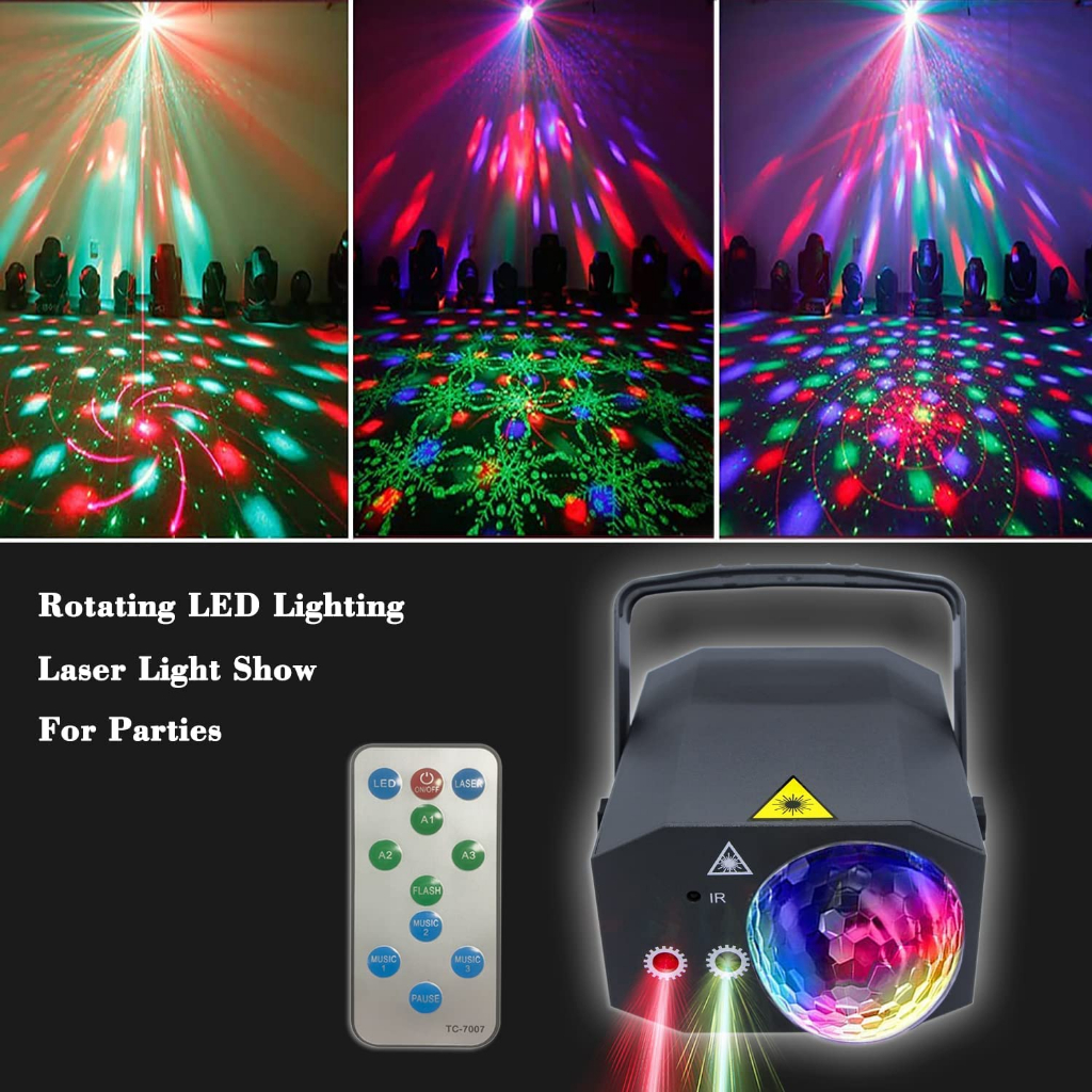 Đèn LED laser Chiếu Âm Nhạc Dùng Cho Phòng Bay / Phòng Hát karaoke