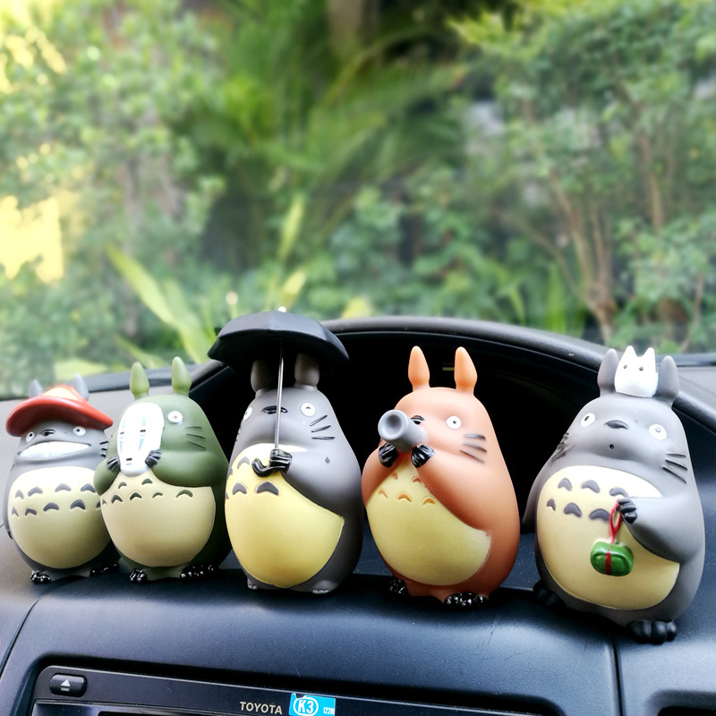 1 Giá Đỡ Điện Thoại Mô Hình Nhân Vật Anime Hayao miyazaki Totoro Cầm Dù Bằng PVC