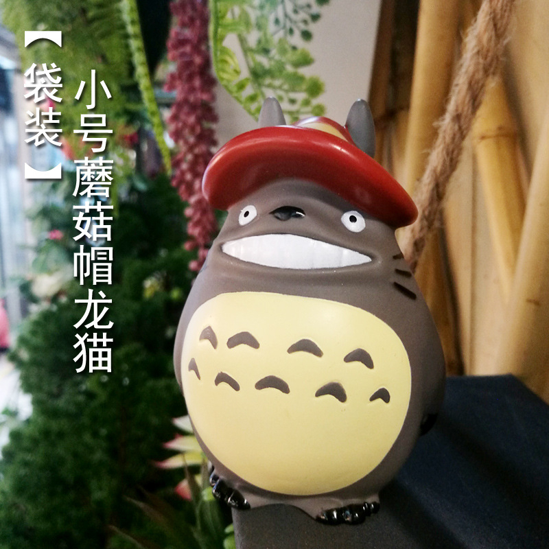 1 Giá Đỡ Điện Thoại Mô Hình Nhân Vật Anime Hayao miyazaki Totoro Cầm Dù Bằng PVC