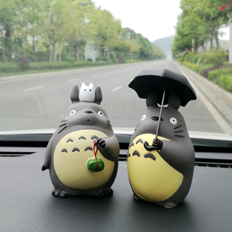 1 Giá Đỡ Điện Thoại Mô Hình Nhân Vật Anime Hayao miyazaki Totoro Cầm Dù Bằng PVC