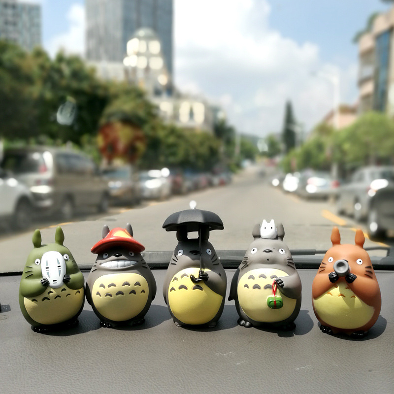 1 Giá Đỡ Điện Thoại Mô Hình Nhân Vật Anime Hayao miyazaki Totoro Cầm Dù Bằng PVC