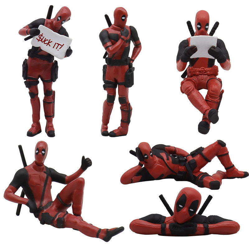 DISNEY 1 Mô Hình Đồ Chơi Nhân Vật X-men The Avengers Deadpool 6 Mẫu Bằng PVC