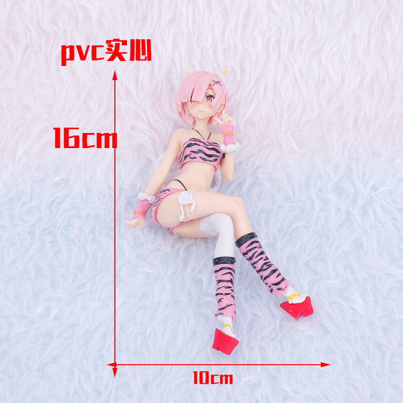 Mô Hình Nhân Vật Re: Life In A Different World From Zero Rem Ram 16cm Bằng PVC Có Giá Đỡ Điện Thoại Trang Trí Xe Hơi