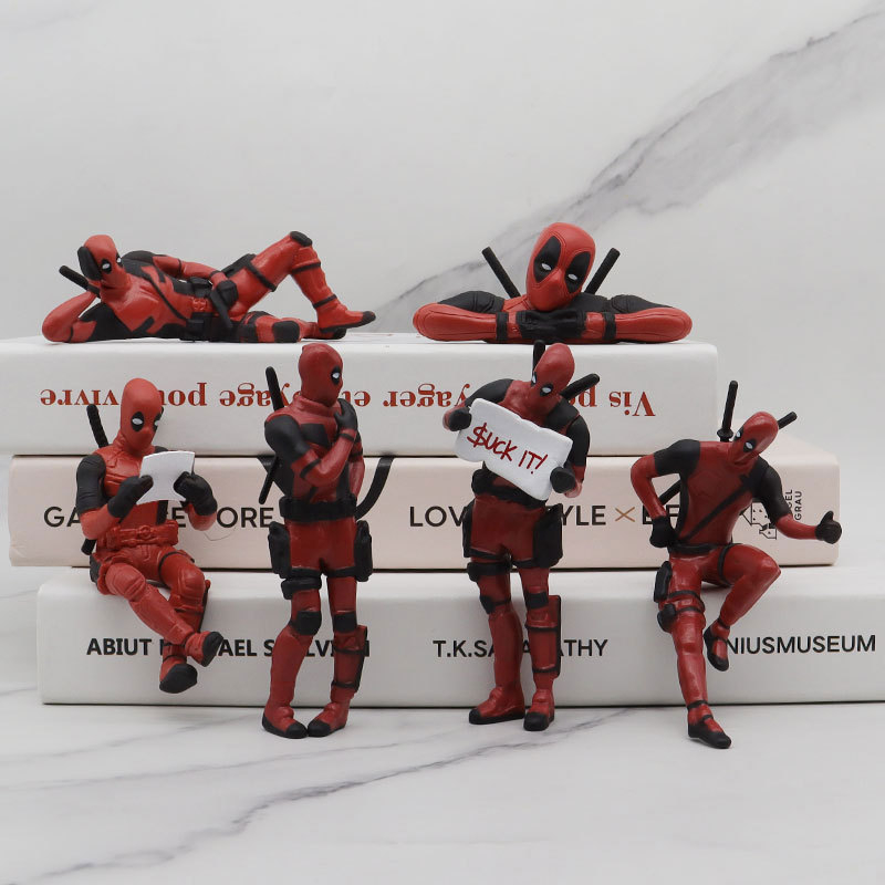 DISNEY 1 Mô Hình Đồ Chơi Nhân Vật X-men The Avengers Deadpool 6 Mẫu Bằng PVC