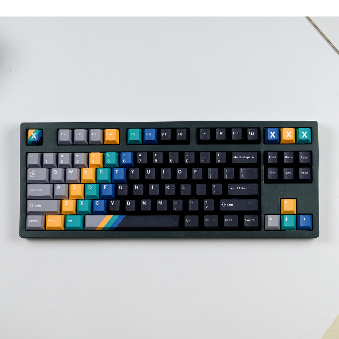 GMK Vinyl Records Keycaps, 129 Phím Keycaps PBT Anh Đào Hồ Sơ DYE-SUB Cá Tính Keycaps GMK Cho Bàn Phím Cơ