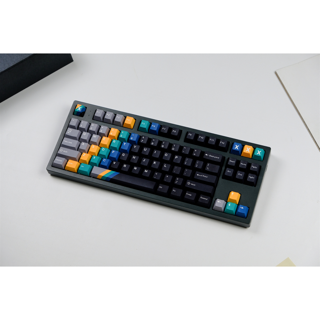 GMK Vinyl Records Keycaps, 129 Phím Keycaps PBT Anh Đào Hồ Sơ DYE-SUB Cá Tính Keycaps GMK Cho Bàn Phím Cơ