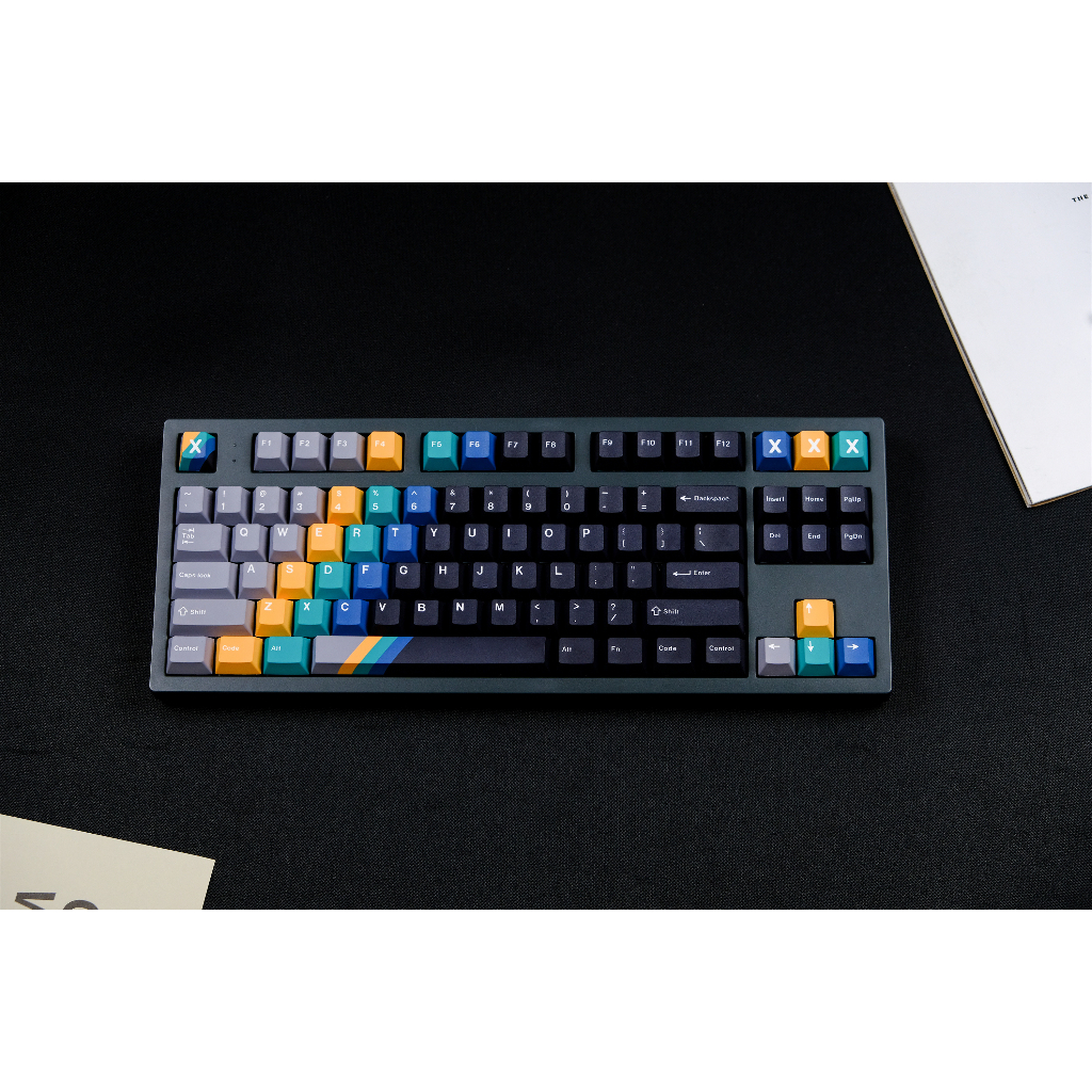 GMK Vinyl Records Keycaps, 129 Phím Keycaps PBT Anh Đào Hồ Sơ DYE-SUB Cá Tính Keycaps GMK Cho Bàn Phím Cơ