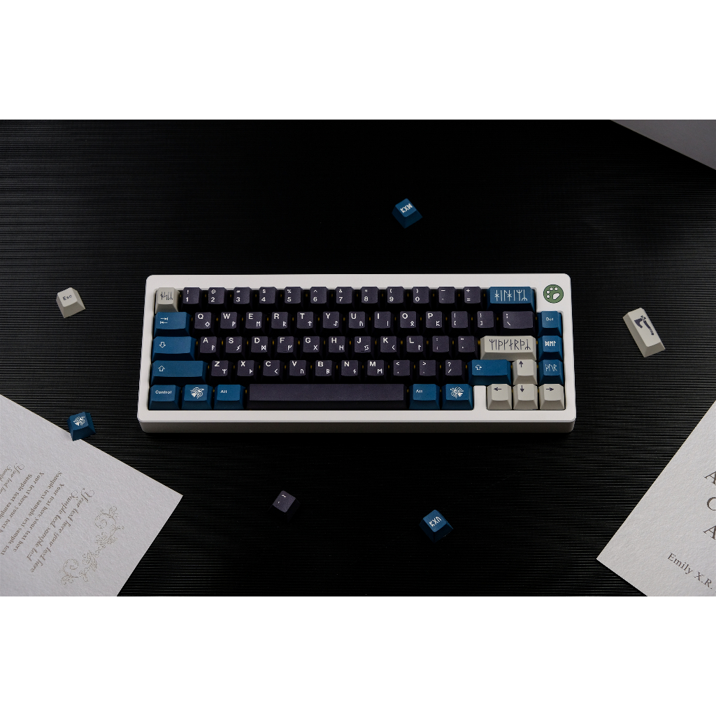 GMK North Keycaps, 129 Phím Keycaps PBT Cherry Profile DYE-SUB Cá Tính GMK Keycaps Cho Bàn Phím Cơ
