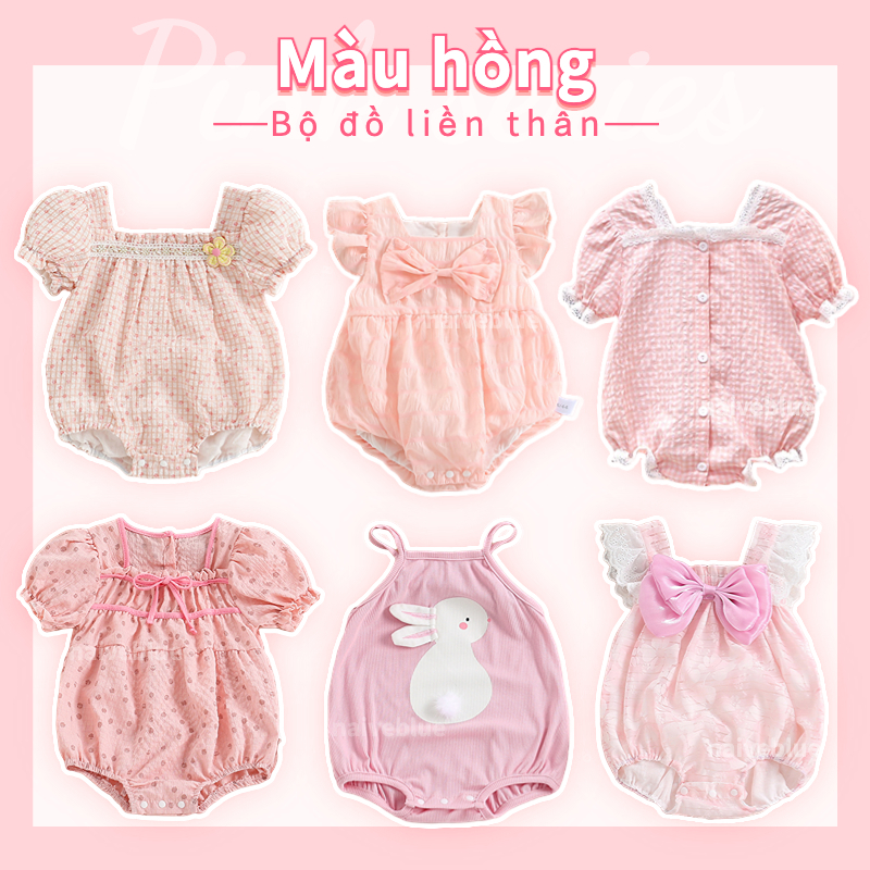Bé Gái Nơ Ren Em Bé Onesie