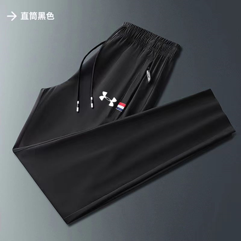 Quần Dài Thể Thao Vải Lụa Mát Có Túi Khóa Kéo Thời Trang Mùa Hè Cho Nam