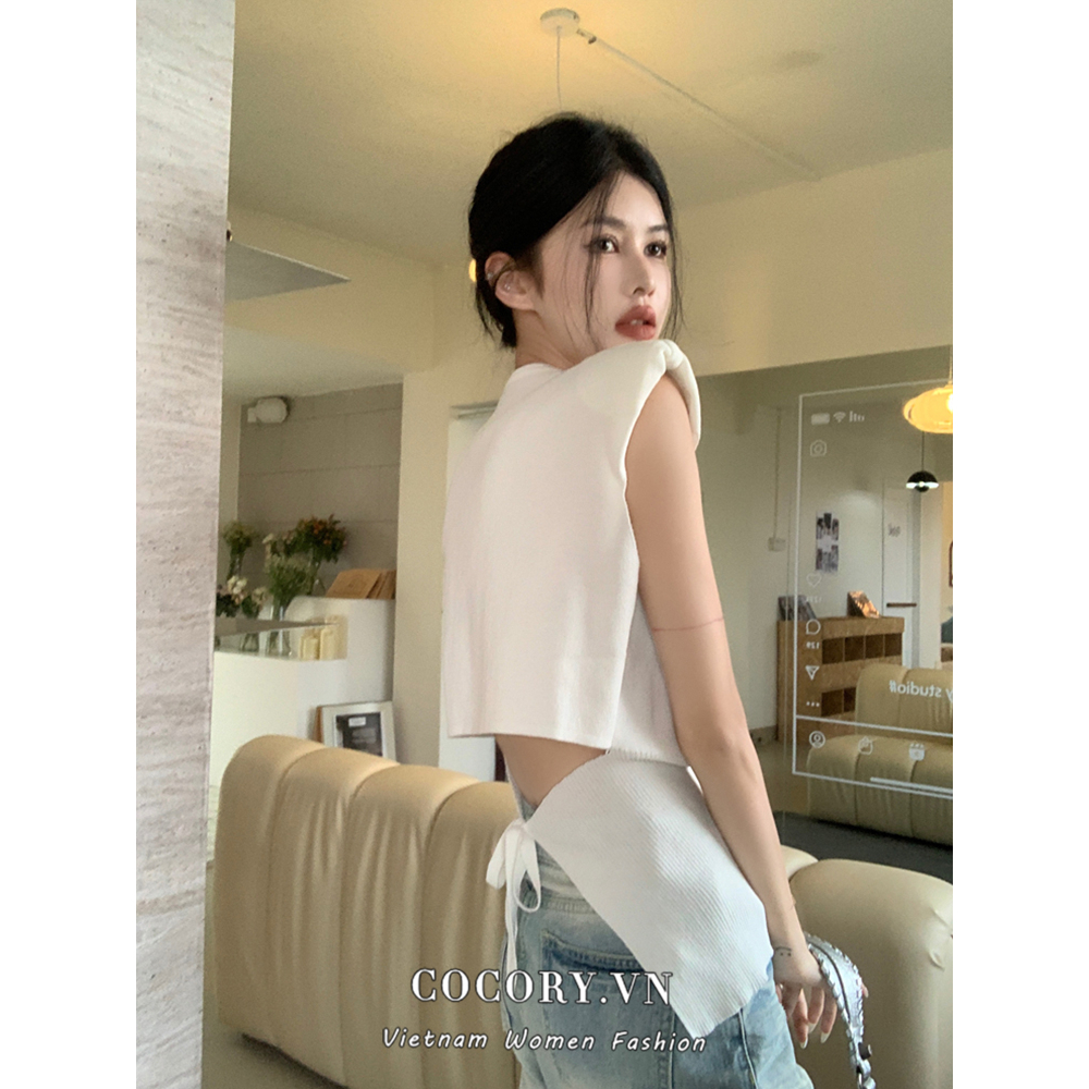 Cocory vn Áo Thun Nữ Cộc Tay Cổ Tròn Thời Trang Hàn