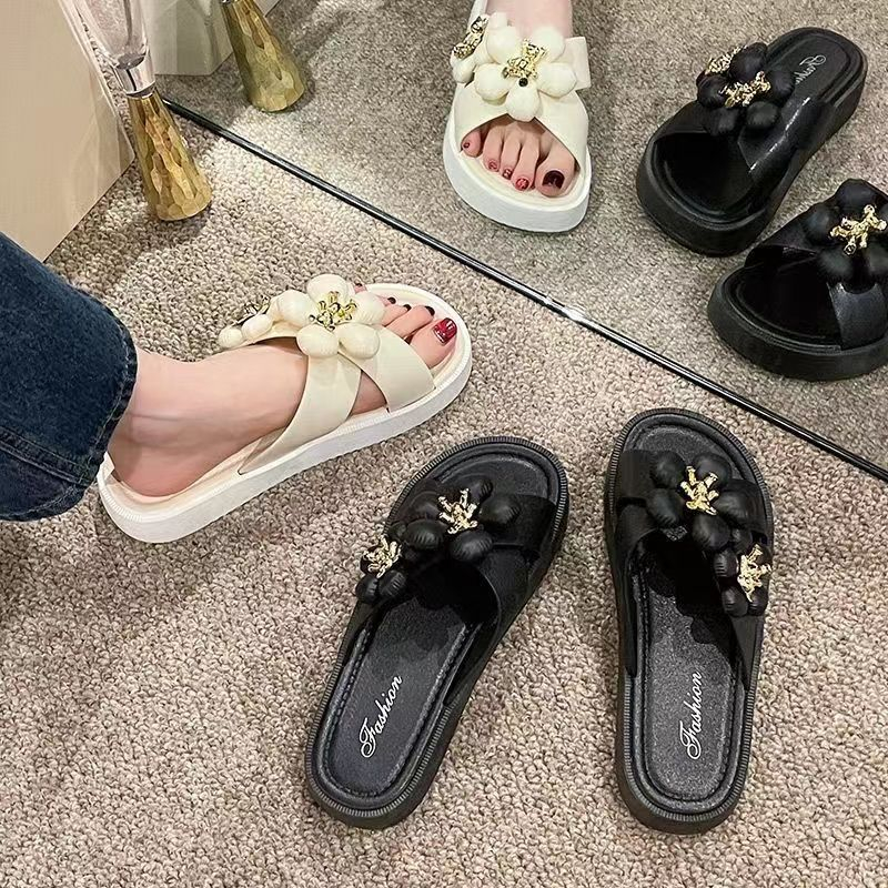 FEIJIANU Dép sandal nữ dép đế cao đi chơi Thoải Mái Xinh Xắn 23Z23060806