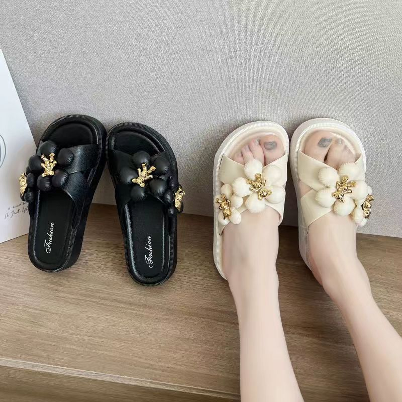 FEIJIANU Dép sandal nữ dép đế cao đi chơi Thoải Mái Xinh Xắn 23Z23060806