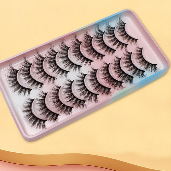 Set 10 Cặp Lông Mi Giả Dày Và Dài Siêu Mềm Tự Nhiên