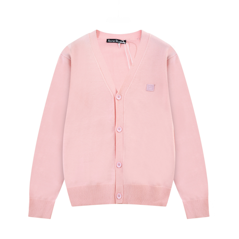 Áo sweater Dệt Kim Tay Dài Thêu Hình Khuôn Mặt Thời Trang Cho Cặp Đôi