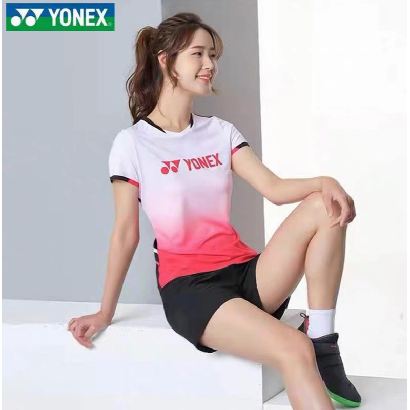 Bộ Đồng Phục Thể Thao Cầu Lông YONEX Tay Ngắn Thiết Kế Trẻ Trung Hợp Thời Trang Cho Nam Và Nữ