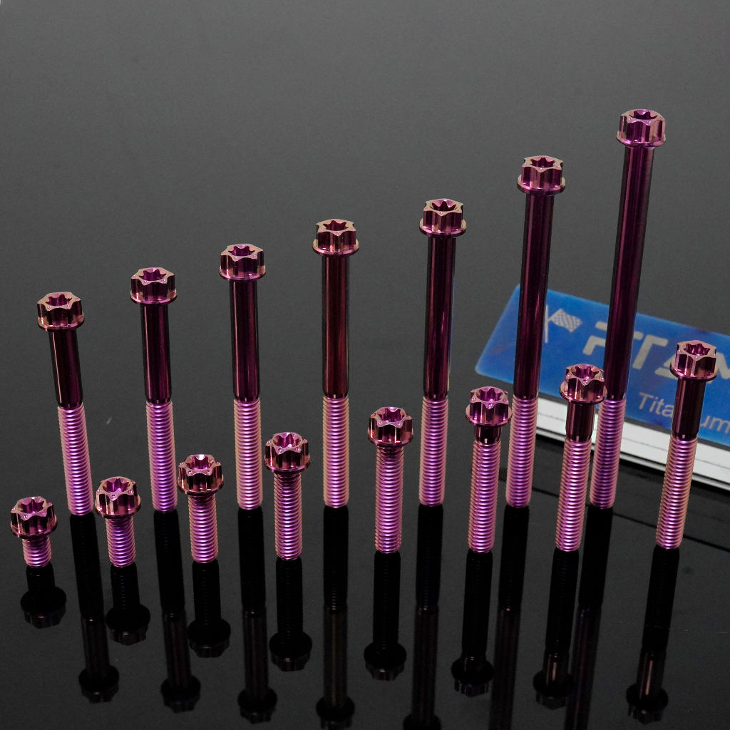Bu Lông M4 M5 M6 M8 CNC Màu Hồng RTAMO Gr5