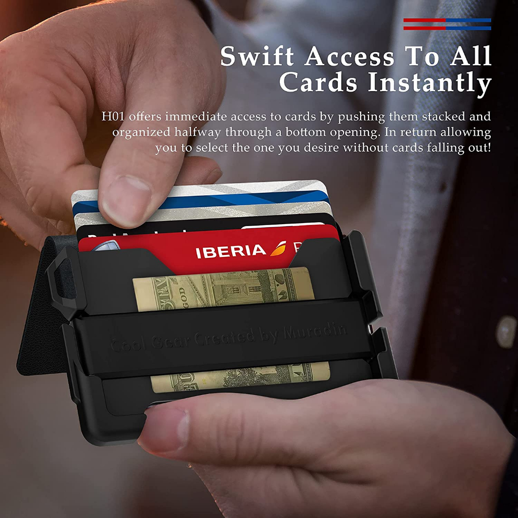 Ví Nam Đựng Thẻ Tín Dụng RFID Phong Cách Mới 2022