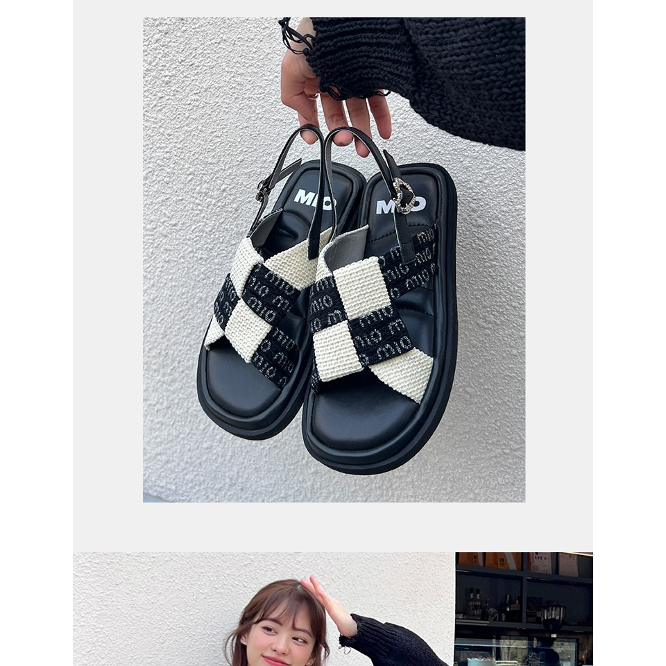Giày Sandal Hở Ngón Đế Bằng Phong Cách Retro Mùa Hè 2023 Màu Sắc Thời Trang Dành Cho Nữ