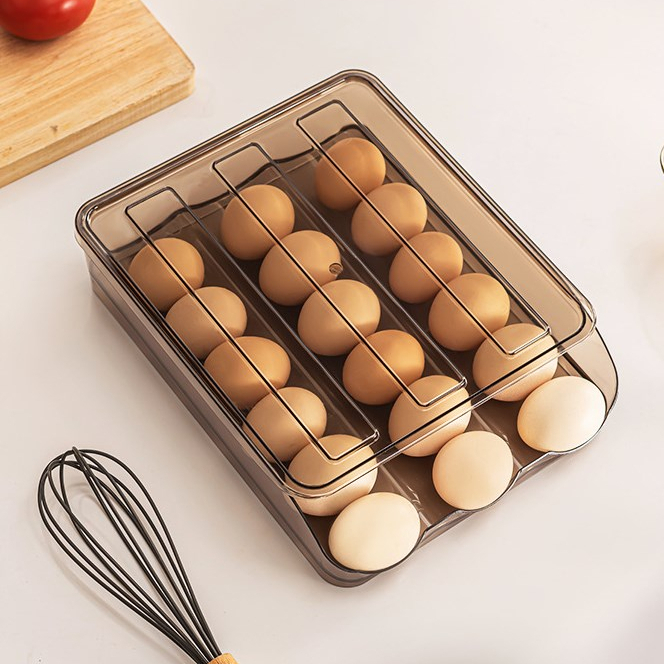 Best cook Hộp lưu trữ bảo quản tủ lạnh trứng trong suốt nhiều lớp cho nhà bếp cmman13.vn