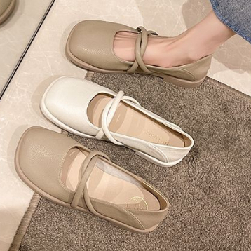 Giày Búp Bê Da Mềm Đế Bằng Kiểu Pháp Thời Trang Xuân Hè 2023 Cho Bạn Gái