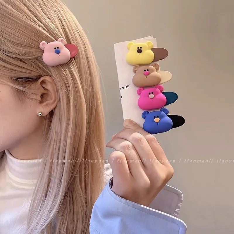 Set 2 Kẹp Tóc Hình Hoa 99% Dễ Thương Cho Bé Gái