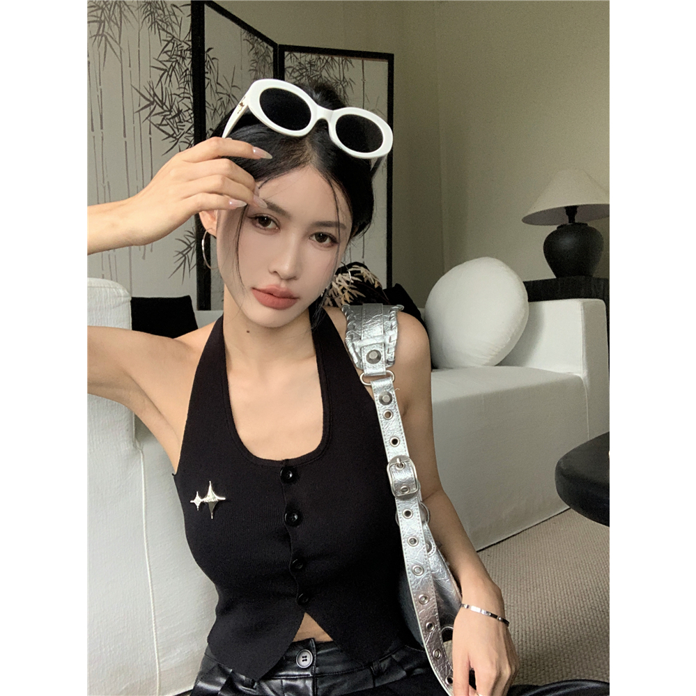 Lalisas Áo Croptop Ôm Dáng Không Đều Thiết Kế Không Đều Hình Gia Vị Cô Gái