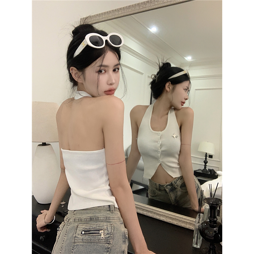 Lalisas Áo Croptop Ôm Dáng Không Đều Thiết Kế Không Đều Hình Gia Vị Cô Gái