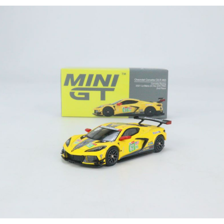 Mô Hình Xe Hơi chevrolet corvette c8. 64 mini gt Tỉ Lệ 1: 64Rér #63 Mô Hình Xe Hơi corvette racing 2021 le mans 24 hrs gte pro 2nd place mgt00383-l lhd Bằng Hợp Kim Đẹp Mắt