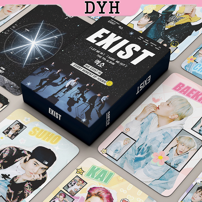 EXO LOMO Card Set 55 Tấm Thẻ Ảnh EXIST Hình Nhóm Nhạc KPOP