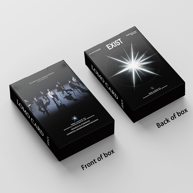 EXO LOMO Card Set 55 Tấm Thẻ Ảnh EXIST Hình Nhóm Nhạc KPOP