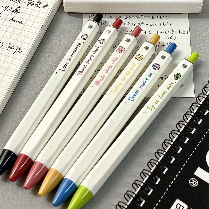 Bút Bi Mực Đen Ngòi 0.5mm Họa Tiết Hoạt Hình