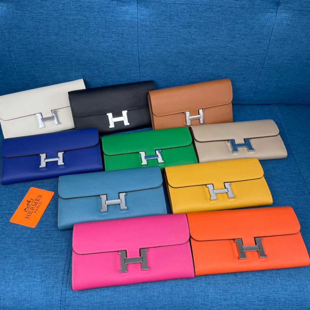 Ví Da Thật 100% Chính Hãng Hermes 22cm Cao Cấp