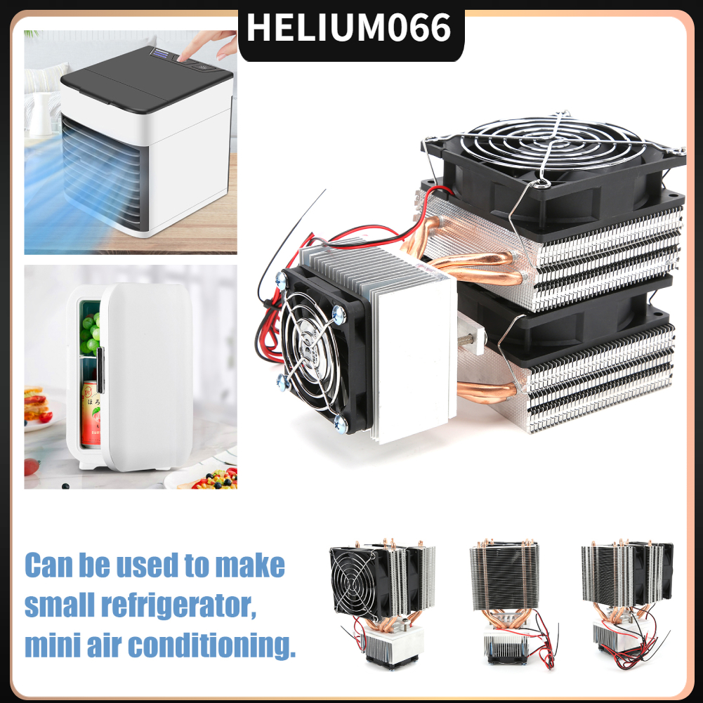 bộ tản nhiệt sò nóng lạnh Hệ thống làm lạnh bán dẫn 12V Máy mát nhiệt điện cho tủ mini DIY bộ tản nhiệt sò nóng lạnh làm mát nước  Helium066 máy làm mát nhiệt điện