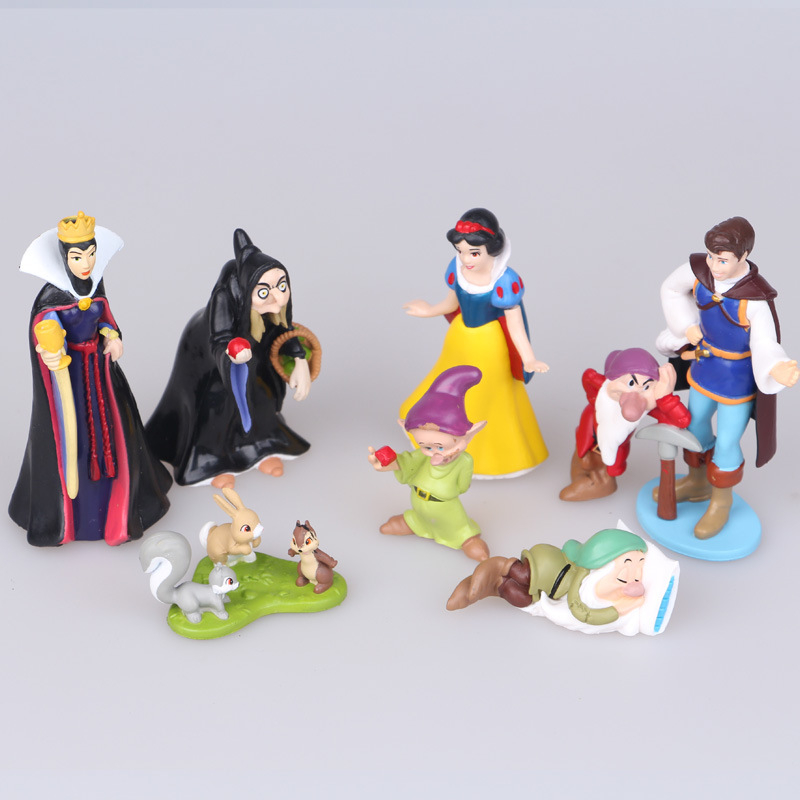 Set 8 Mô Hình Công Chúa Disney 2-10cm Trang Trí Bánh Kem