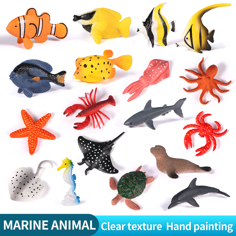 Mô Hình Động Vật Biển Hoang Dã Sinh Vật Biển Mini Bằng PVC Dành Cho Trẻ Em