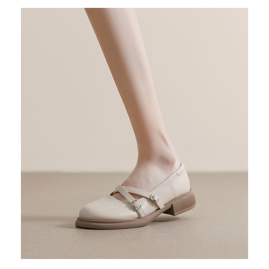 Giày Da Phong Cách Anh Quốc Thời Trang Xuân Hè 2023 Cho Nữ