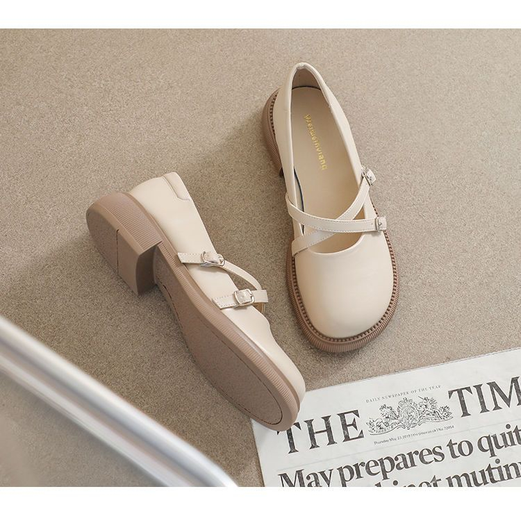 Giày Da Phong Cách Anh Quốc Thời Trang Xuân Hè 2023 Cho Nữ