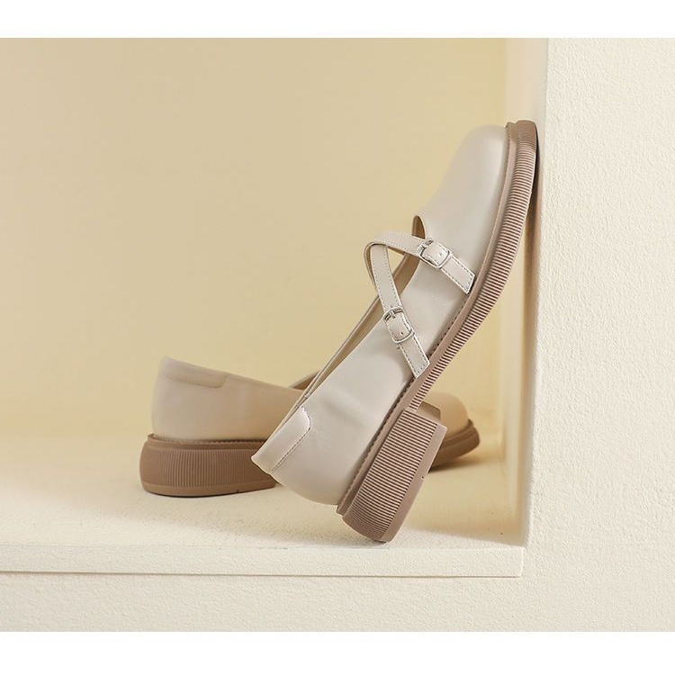 Giày Da Phong Cách Anh Quốc Thời Trang Xuân Hè 2023 Cho Nữ