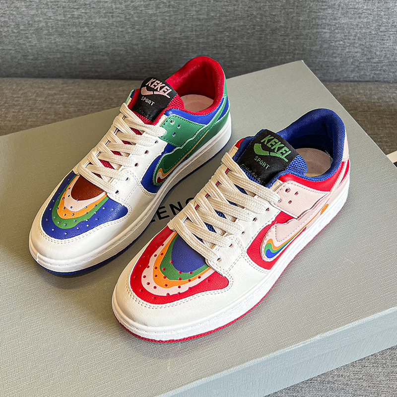Giày sneaker nữ Giày Thể Thao Phối Màu Cá Tính Thời Trang Cho Nữ Giá siêu tốt！-AA0248