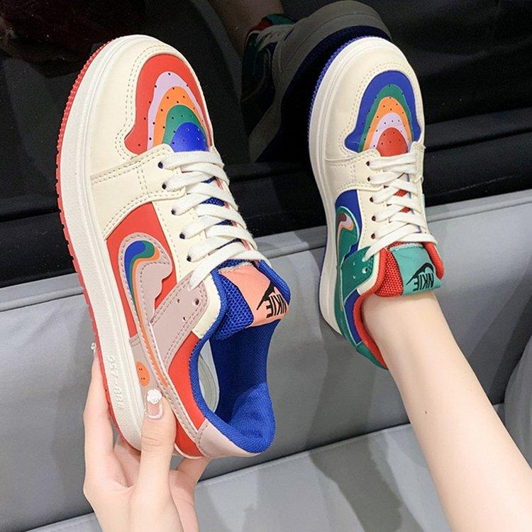 Giày sneaker nữ Giày Thể Thao Phối Màu Cá Tính Thời Trang Cho Nữ Giá siêu tốt！-AA0248