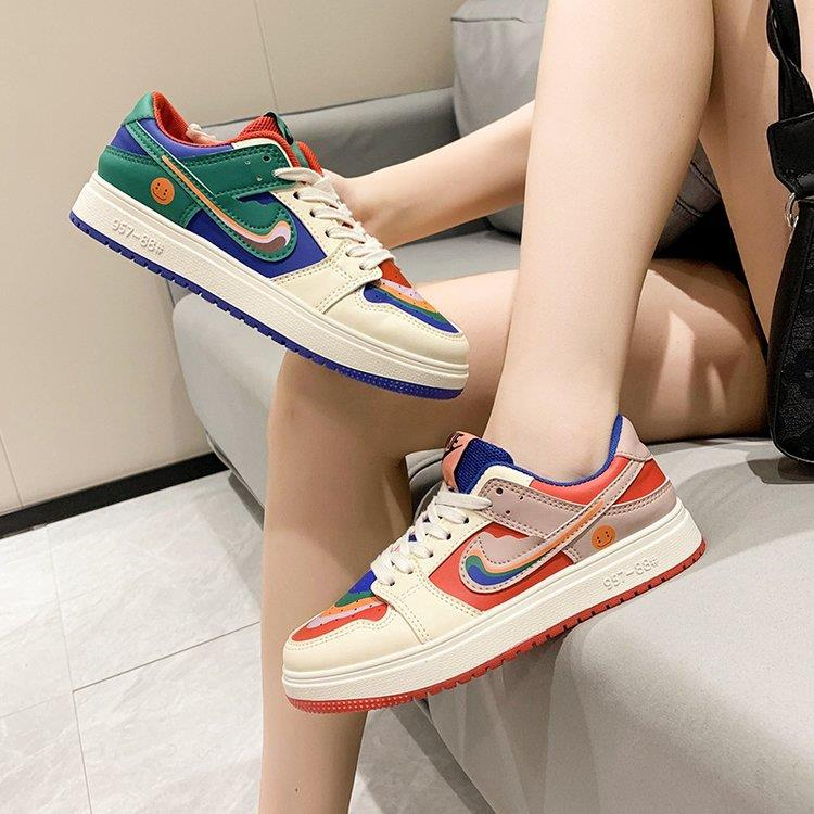 Giày sneaker nữ Giày Thể Thao Phối Màu Cá Tính Thời Trang Cho Nữ Giá siêu tốt！-AA0248
