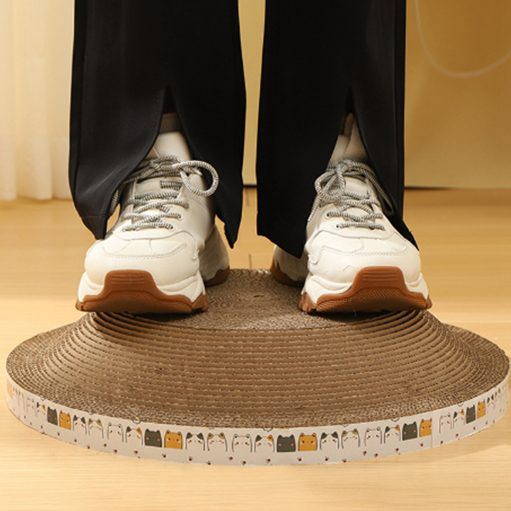 Bàn Cào Móng cho mèo hình tròn bảo vệ đồ nội thất - ổ cào móng hình tròn cho mèo KKPETS