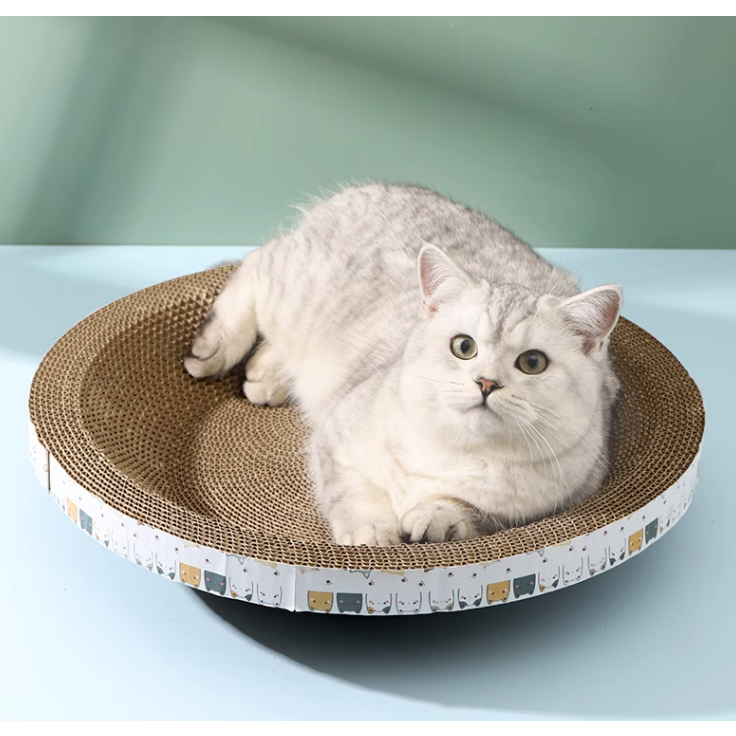 Bàn Cào Móng cho mèo hình tròn bảo vệ đồ nội thất - ổ cào móng hình tròn cho mèo KKPETS