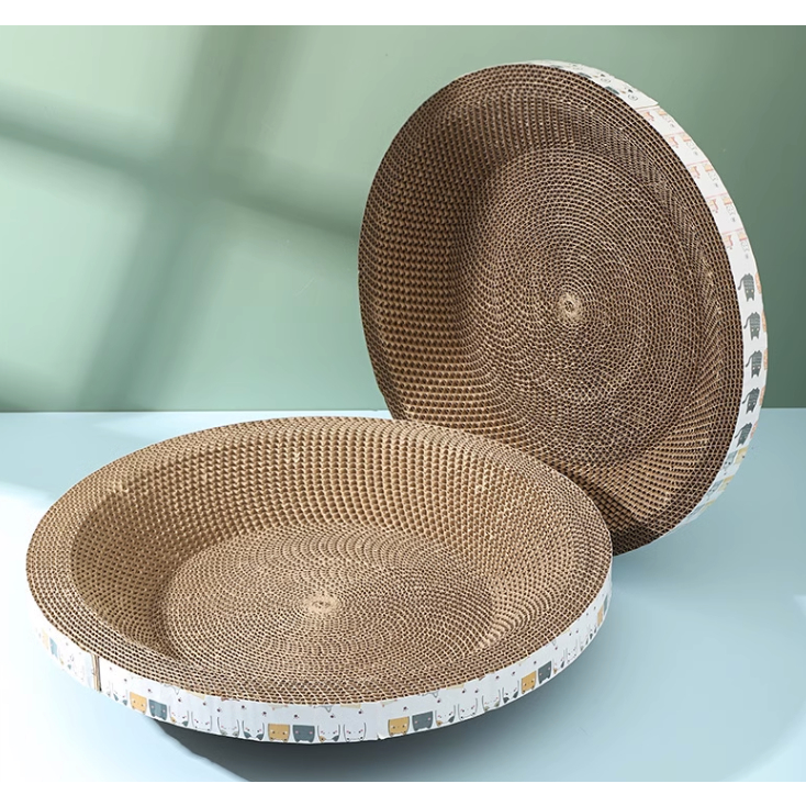 Bàn Cào Móng cho mèo hình tròn bảo vệ đồ nội thất - ổ cào móng hình tròn cho mèo KKPETS