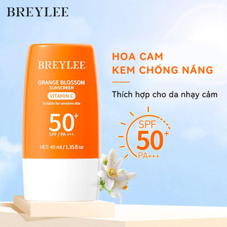 Kem Chống Nắng Vitamin C Breylee UV Barrier Tone Up Làn Trắng SPF50+ Với Chiết Xuất Neroli 40ml